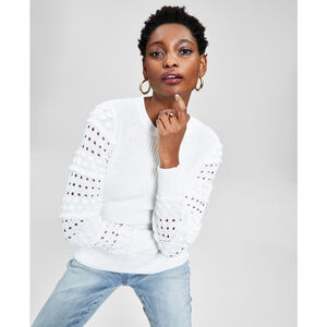 INC International Concepts Women's Medium White Knit Sweater NWT